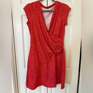 Athleta Red Paisley Dress MP